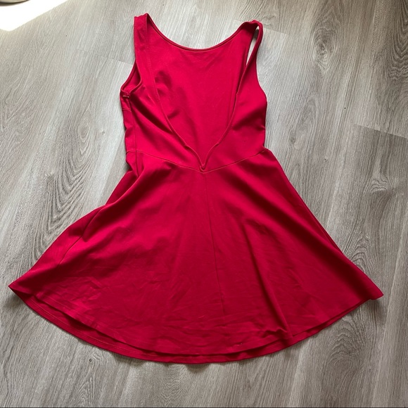 Special Kind of Love Red Backless Skater Dress Size L - Picture 5 of 5